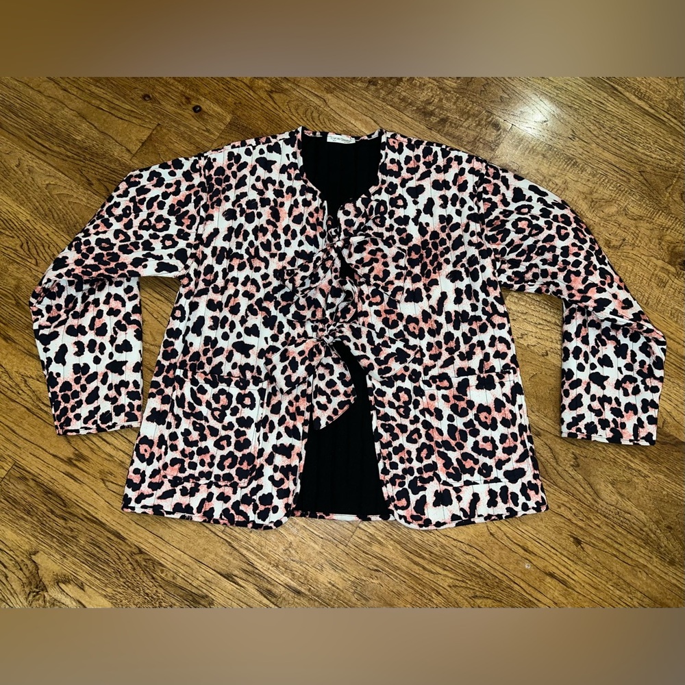 Chic Leopard Print Blazer